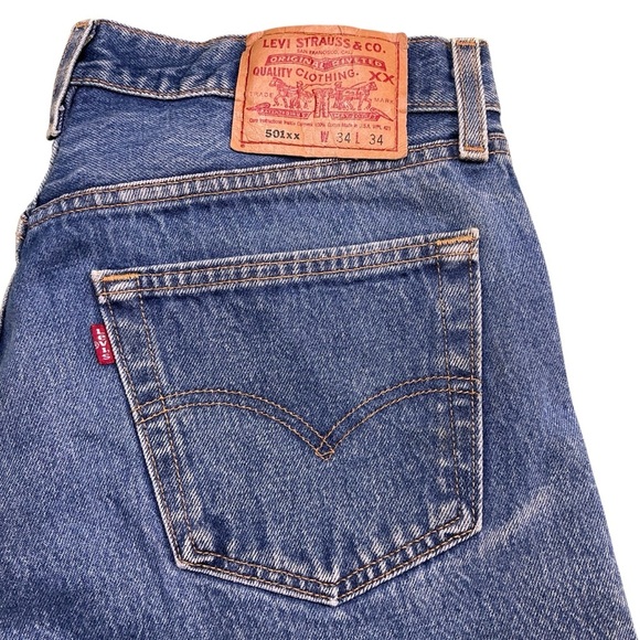 Vintage Levi’s 501XX button fly USA straight leg 32 x 31 - Picture 7 of 9